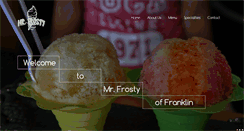 Desktop Screenshot of mr-frosty.com