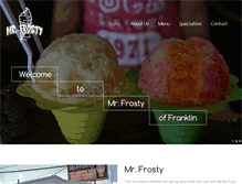 Tablet Screenshot of mr-frosty.com
